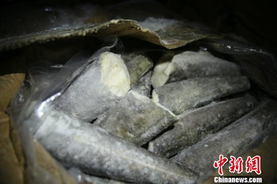 图为涉案冻品 蒋瀚源 摄 图为涉案冻品 蒋瀚源 摄