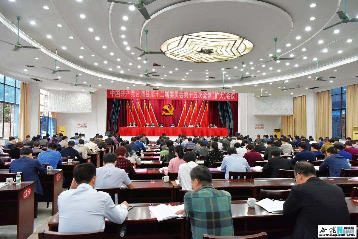 中共合浦县第十二届委员会召开第十五次全体（扩大）会议